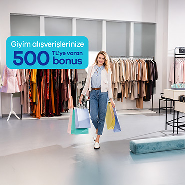 Giyim Alışverişlerinize 500 TL BONUS!