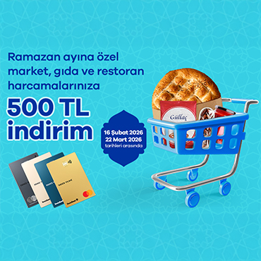 Ramazan Alışverişlerinize 500 TL Nakit İade!